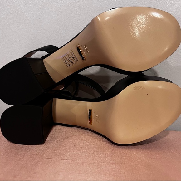 Gucci Marmont Black Platform Sandal size 37.5 - Picture 7 of 7